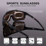 Kapvoe KE9022 Multi - Lens Sports Sunglasses | The Bike Affair