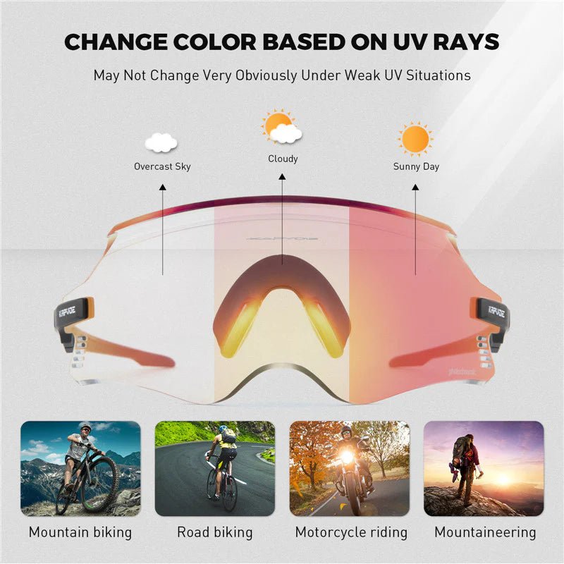 Kapvoe Revo X2 Photochromic Sunglasses | The Bike Affair