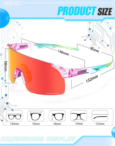 Kapvoe Scvcn X142 Photochromic Sunglasses | The Bike Affair