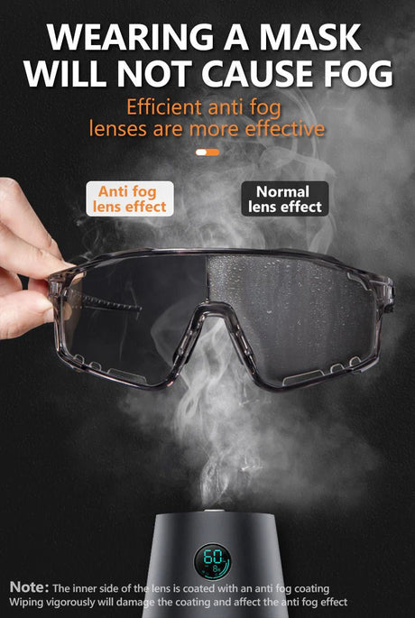 Kapvoe X76 Anti - Fog Photochromic Sunglasses | The Bike Affair