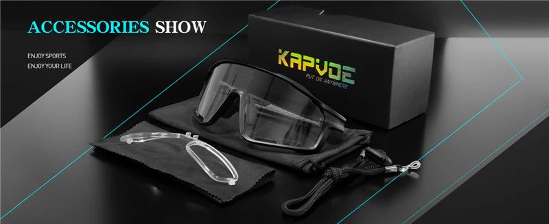 Kapvoe X76 Anti - Fog Photochromic Sunglasses | The Bike Affair