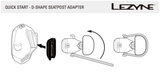 Lezyne D - Shape Seatpost Adapter For Tail Light | The Bike Affair