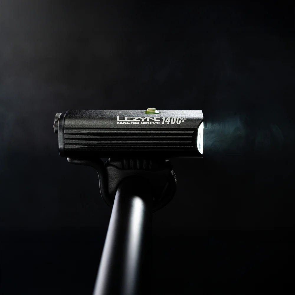 Lezyne Macro Drive 1400+ Lumens Black Head Light | The Bike Affair