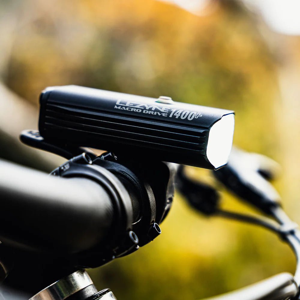 Lezyne Macro Drive 1400+ Lumens Black Head Light | The Bike Affair