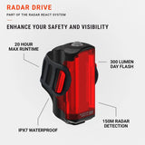 Lezyne Radar Drive 300 Lumens Tail Light | The Bike Affair