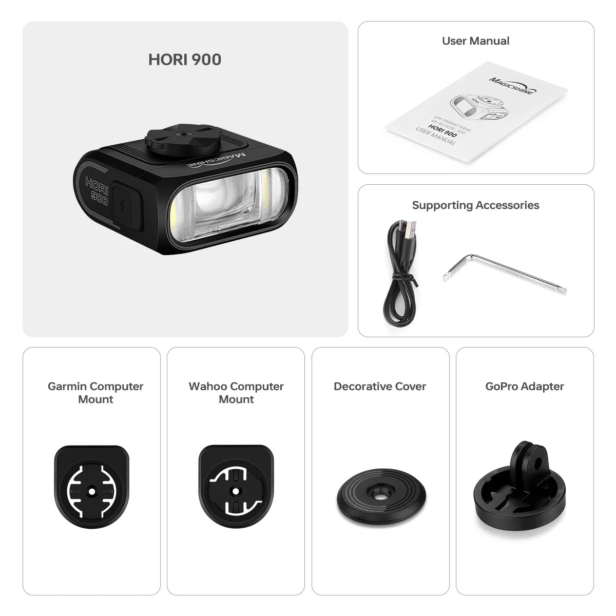 Magicshine Hori 900 Dual Mounted Head Light | The Bike Affair