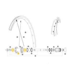 Mavic ID360 Ksyrium SL Rear Wheel Hub Bearings 17X28X7 | The Bike Affair