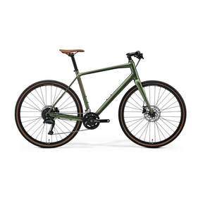 Merida Speeder 100 2026 Hybrid Bicycle, Silk Fog Green (Brown)