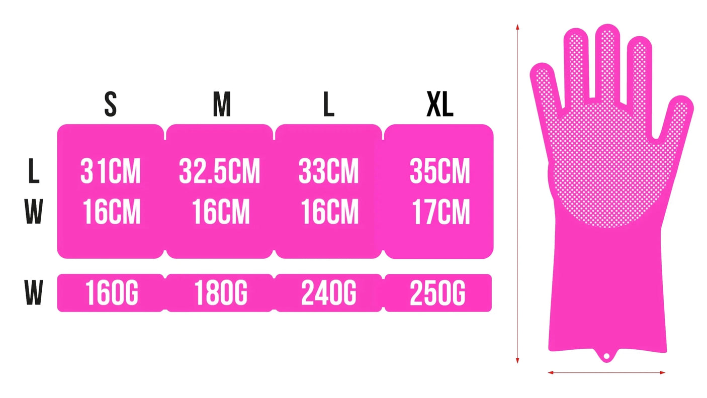 Muc - Off Deep Scrubber Gloves - Pink | The Bike Affair