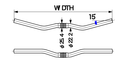 Nitto B245AA Riser Handlebar | The Bike Affair