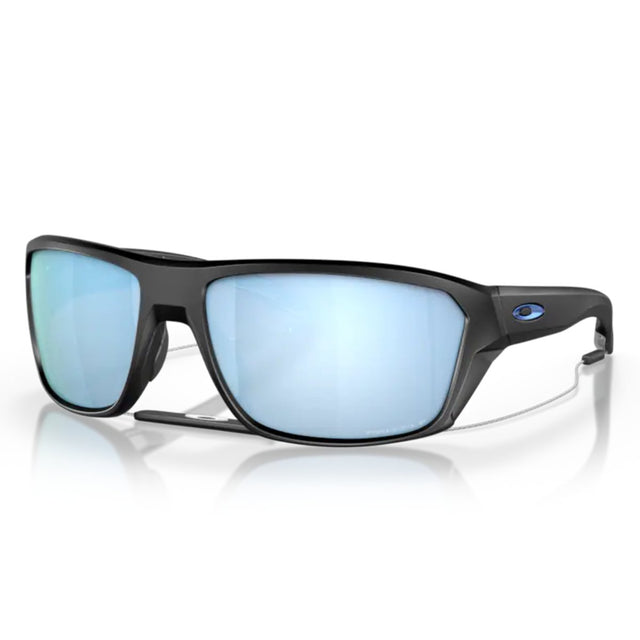 Oakley Split Shot Sunglasses, Matte Black/Prizm Deep Water Polarized