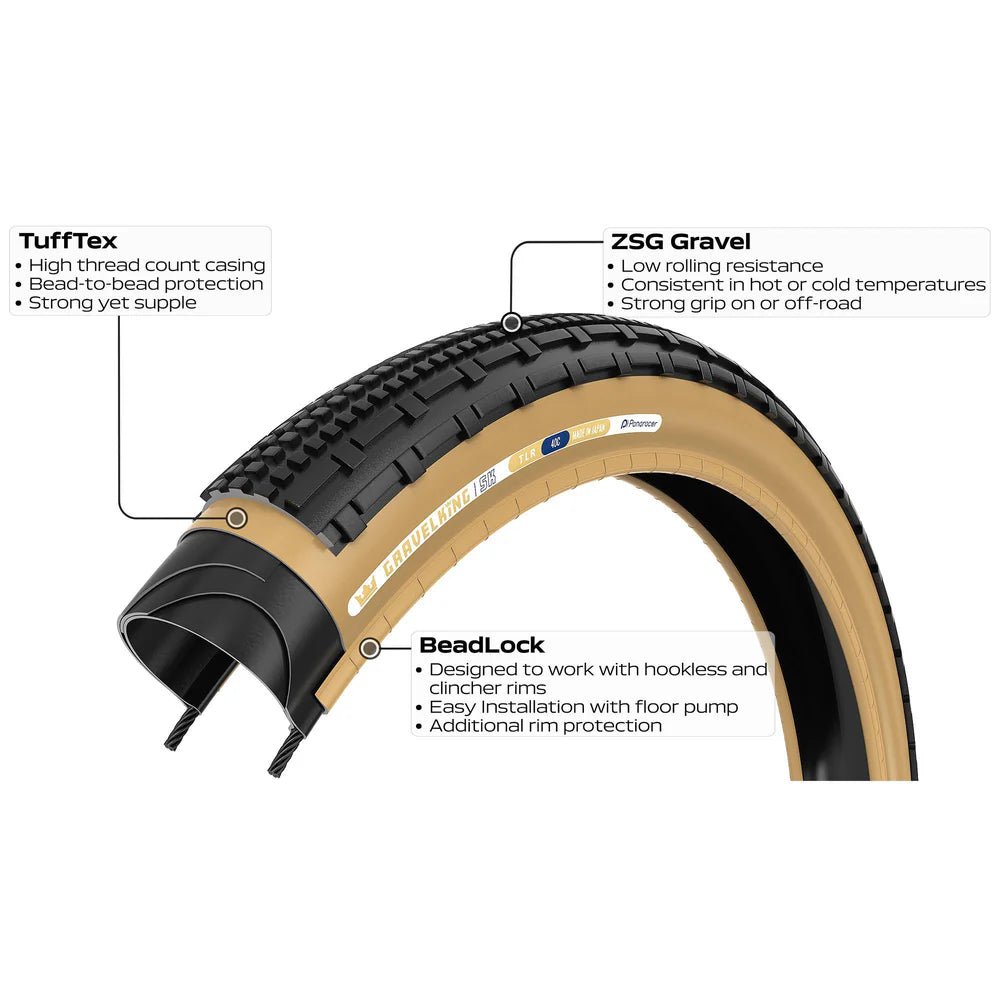 Panaracer GravelKing SK TLR 700X35C Gravel Tyre | The Bike Affair
