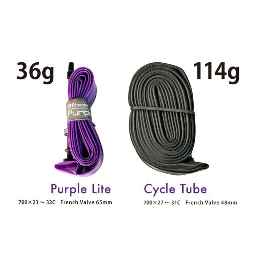 Panaracer Purple Lite TPU 700x23~32c Presta 65mm Tube | The Bike Affair