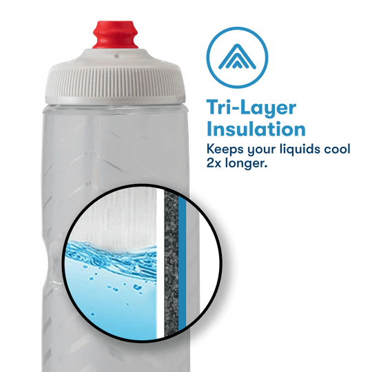 Polar Bottle Breakaway Insulated Tartan 24oz Bottle | The Bike Affair