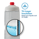 Polar Bottle Sport Insulated Fly Dye 24oz Bottle | The Bike Affair