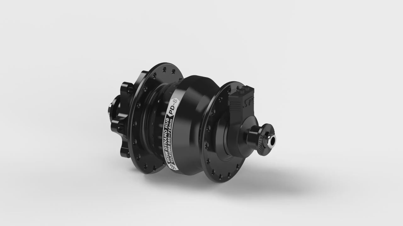 SP Dynamo PD-8 36H, Black Front Dynamo Hub