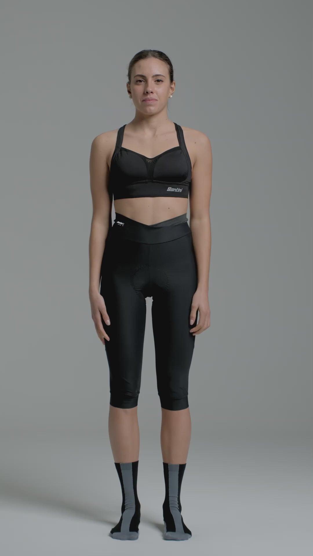 Santini Alba 3/4 Woman's Bibtights