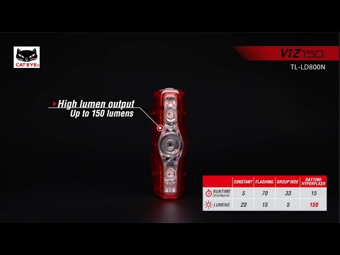 Cateye ViZ150 TL-LD800N Taillight (Rechargeable Type C)