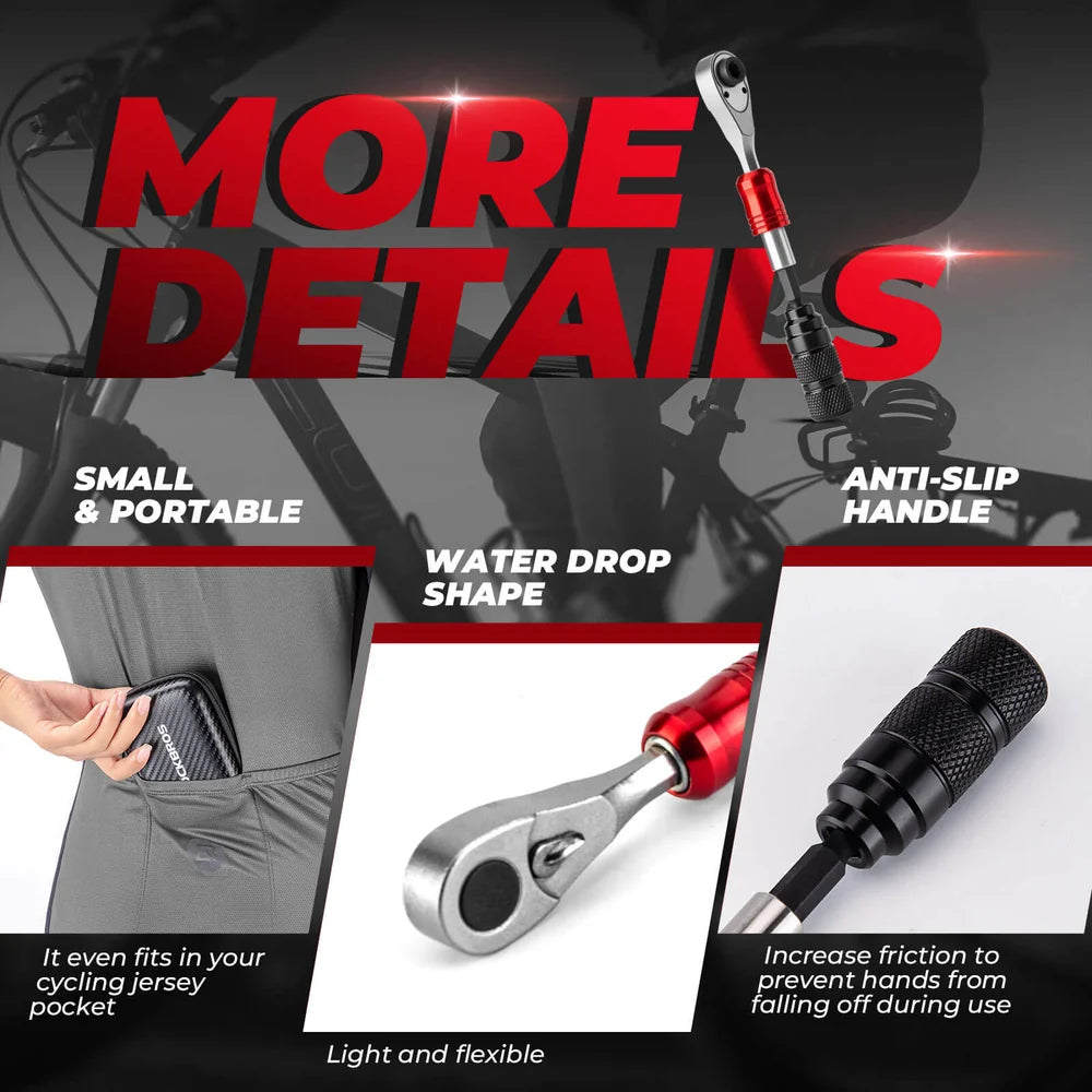 Rockbros 72-Tooth Bike Ratchet Wrench Set