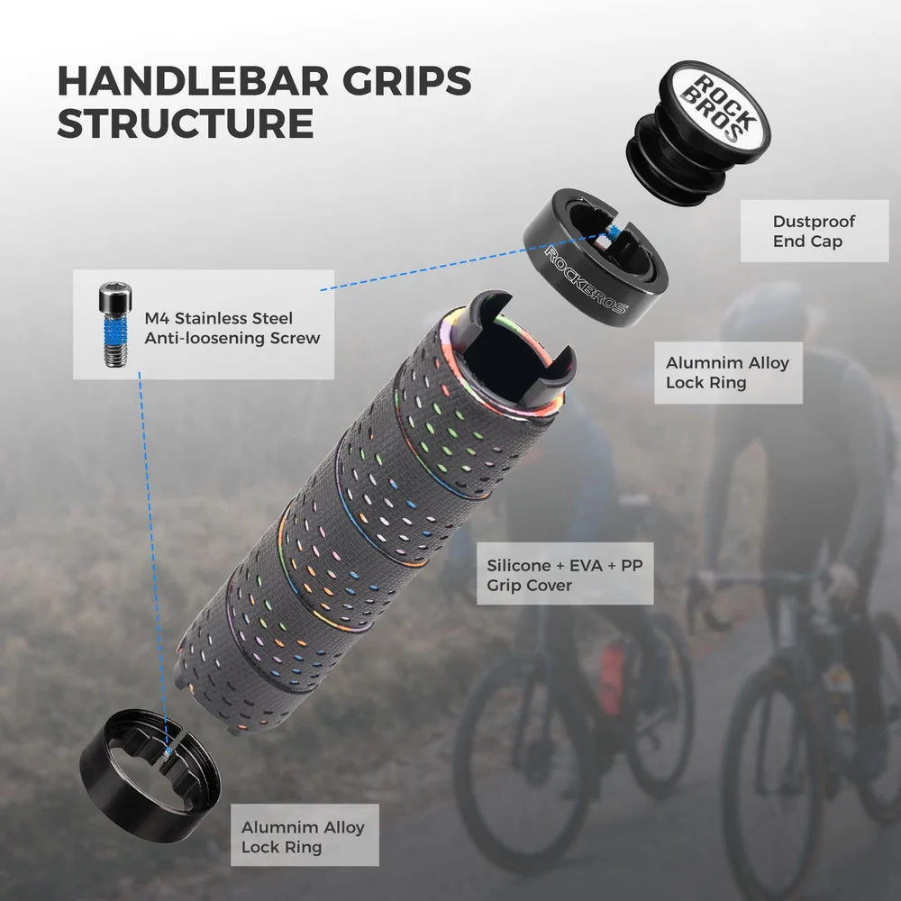 Rockbros Double Lock Non-Slip Universal Handlebar Grips