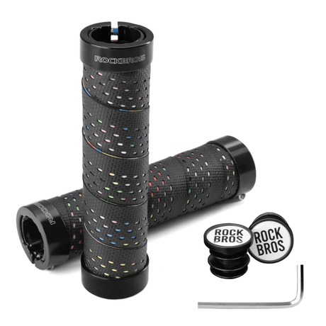 Rockbros Double Lock Non-Slip Universal Handlebar Grips | The Bike Affair