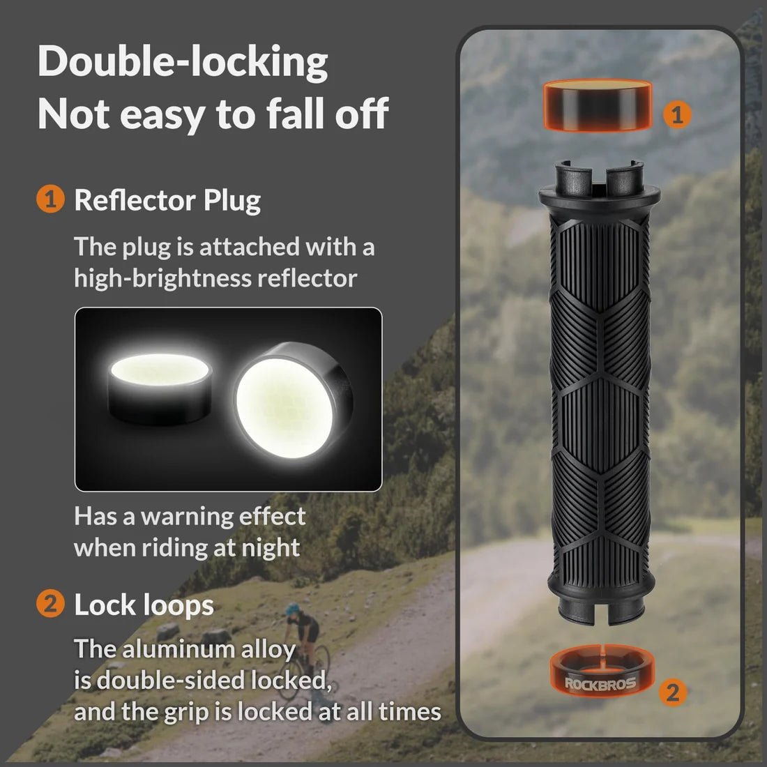 Rockbros Non-Slip Rubber Handlebar Grip | The Bike Affair