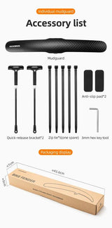 Rockbros Quick Release Road Bike Fender | The Bike Affair