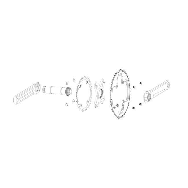 Rotor BCD110x4 outer Q Rings 53t(39) | The Bike Affair
