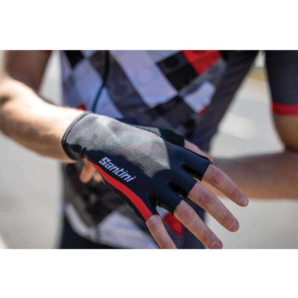 Santini Ironman VIS Gloves | The Bike Affair