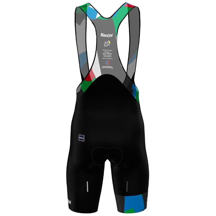 Santini TDF Mont Blanc Courchevel Bibshorts | The Bike Affair