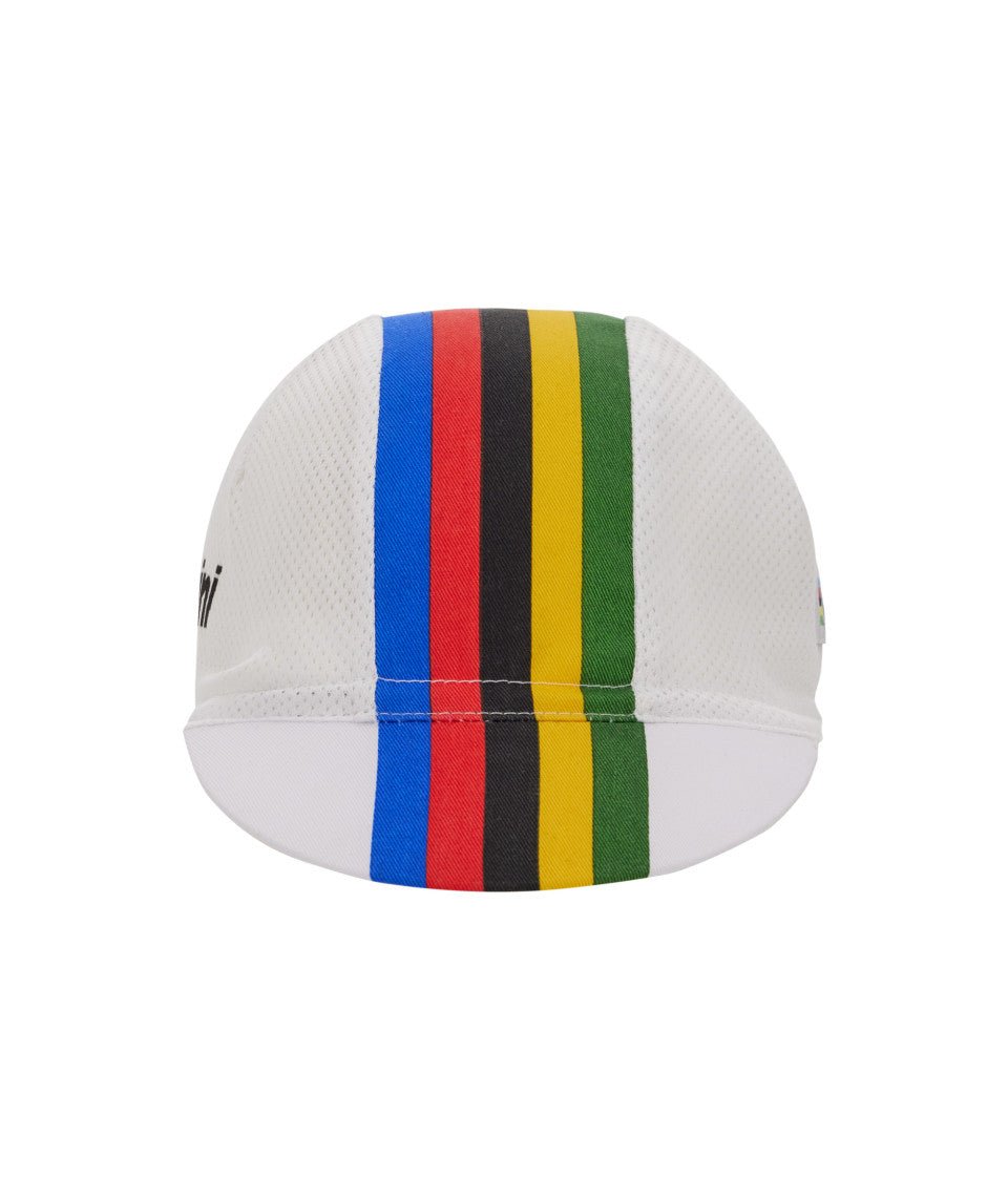Santini UCI World Champion Cap - Rainbow Stripes | The Bike Affair
