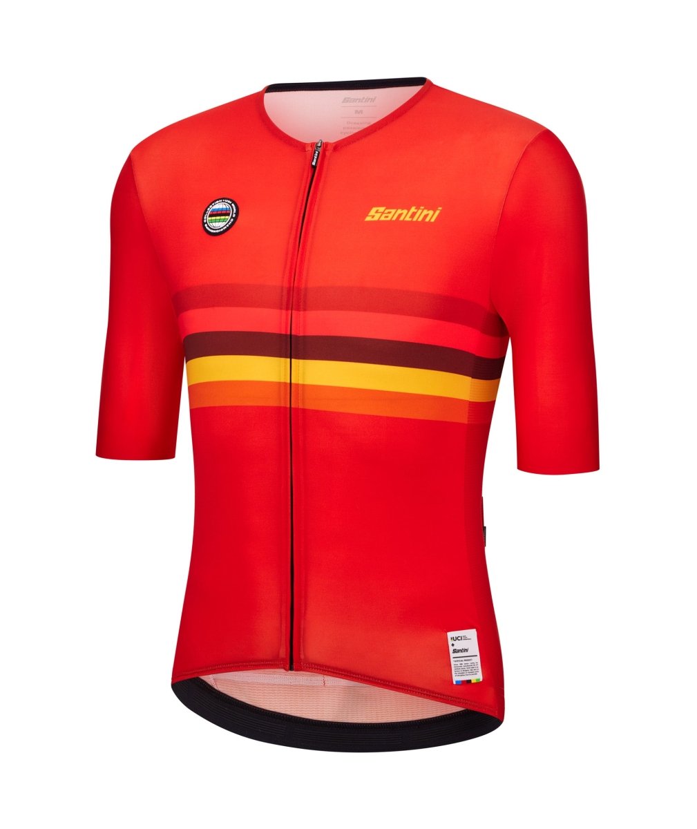 Santini UCI World Champion Nations Line Unisex Jersey - Spain | The Bike Affair