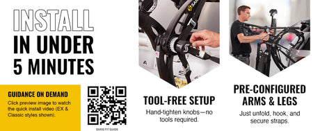 Saris Bones 3 - Bike Trunk Rack | The Bike Affair