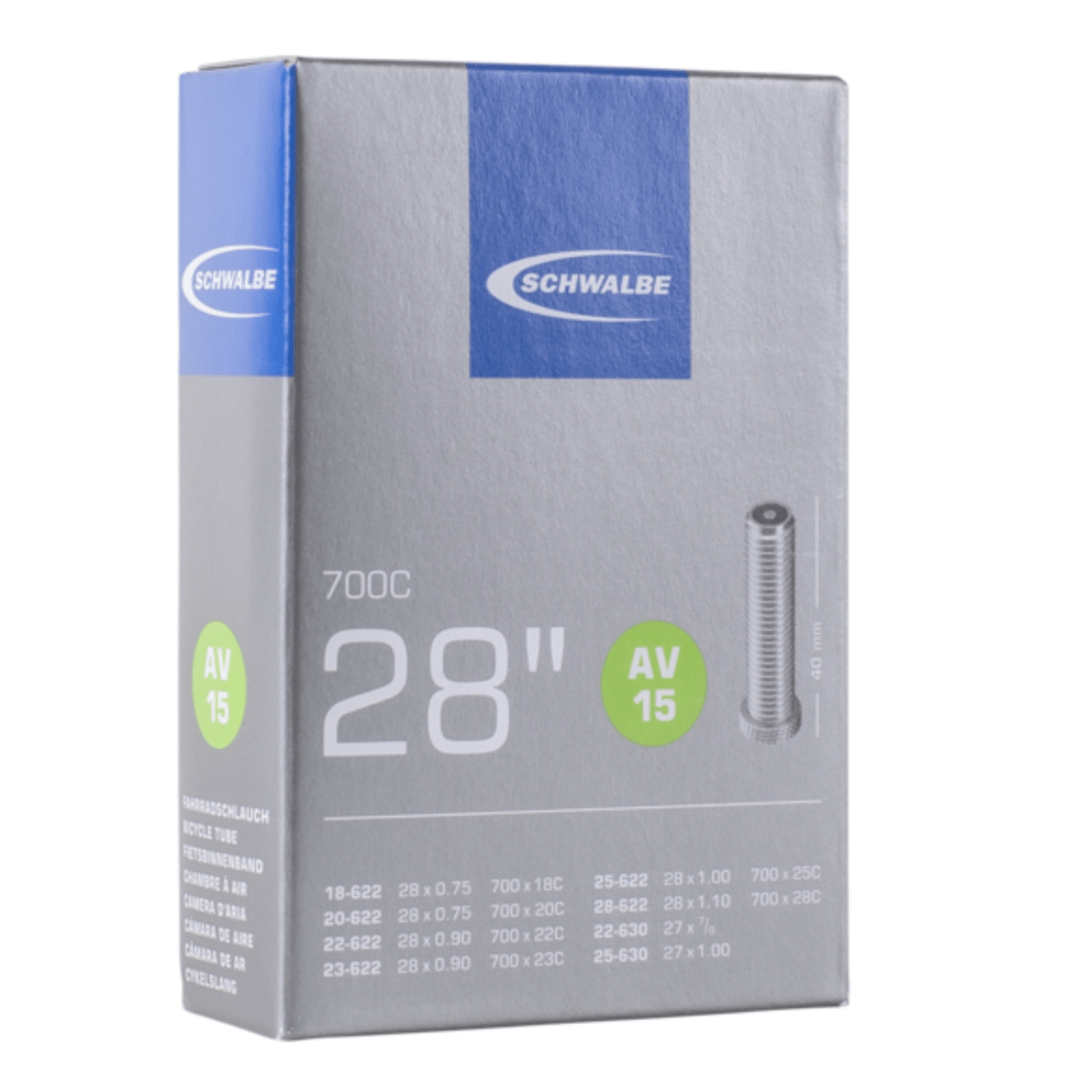 Schwalbe AV 15 40mm Schrader Tube | The Bike Affair