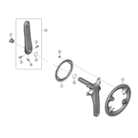 Shimano 105 FC - R7100 12 Speed Chainring | The Bike Affair
