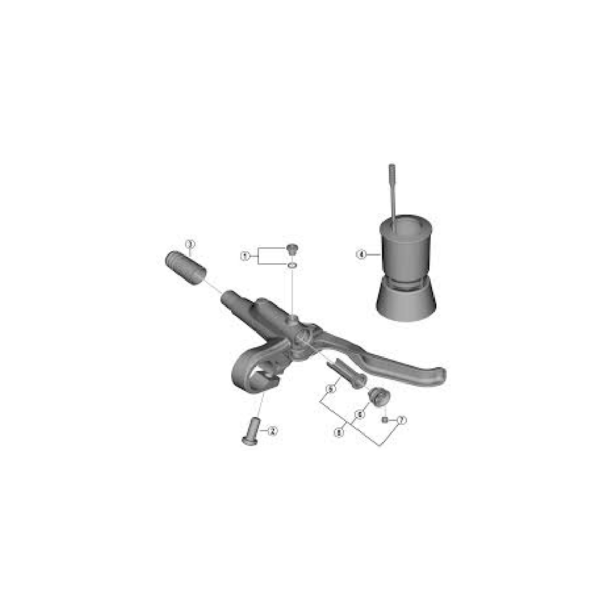 Shimano BL - MT200 Disc Brake Lever Diaphragm Unit | The Bike Affair