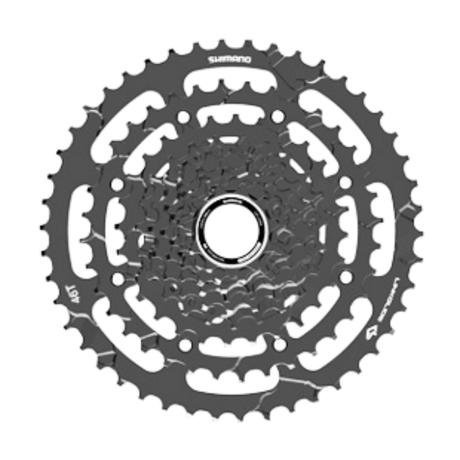 Shimano Cues CS - LG400 - 9 Linkglide 9 Speed Cassette | The Bike Affair