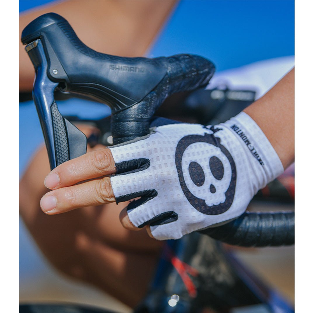 Skull Monton SKMT Half Finger Gloves | The Bike Affair