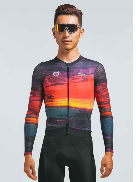 Skull Monton Sunset Long Sleeve Jersey | The Bike Affair