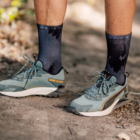 Sox Black Gravel Minimalist Crew Socks | The Bike Affair