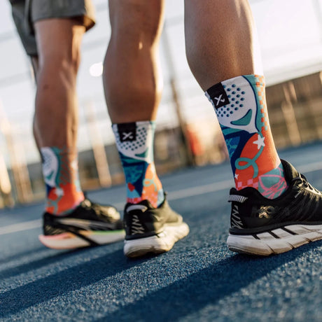 Sox Blocks Pink Padel Crew Socks | The Bike Affair