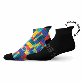 Sox Blocks Tab Combo Socks (Pack of 2) | The Bike Affair