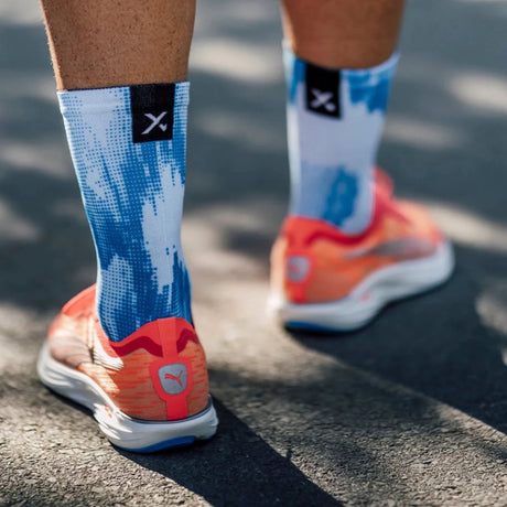 Sox Blue Gravel Minimalist Crew Socks | The Bike Affair
