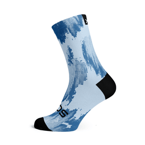 Sox Blue Gravel Minimalist Crew Socks | The Bike Affair