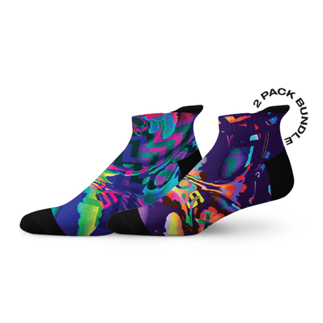 Sox Colour Spill Tab Combo Socks (Pack of 2) | The Bike Affair