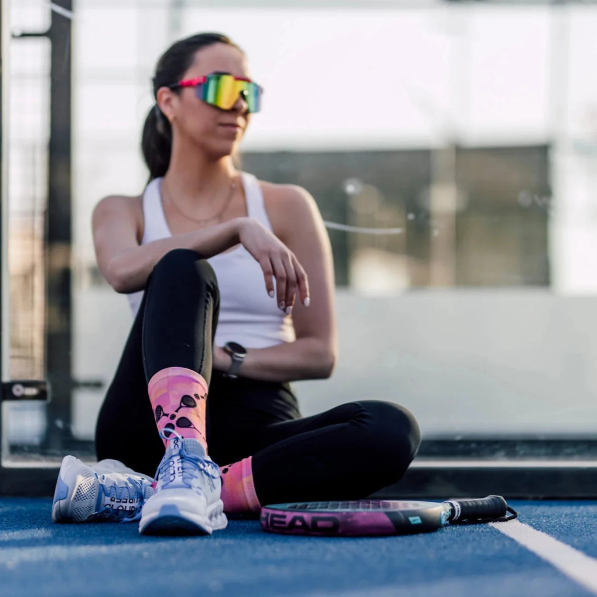Sox Criss Cross Padel Crew Socks | The Bike Affair