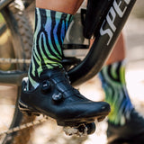 Sox Electric Zebra Green Casual Crew Socks | The Bike Affair