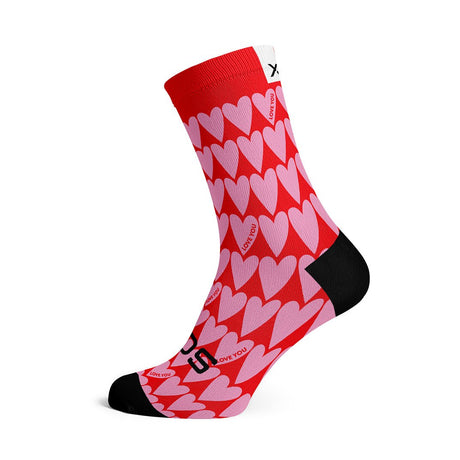 Sox Hearts Casual Crew Socks | The Bike Affair