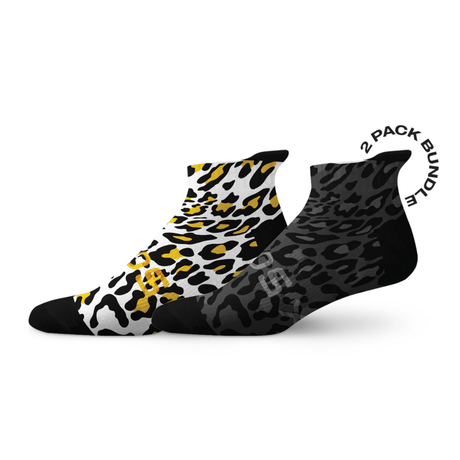 Sox Leopard Tab Combo Socks (Pack of 2) | The Bike Affair