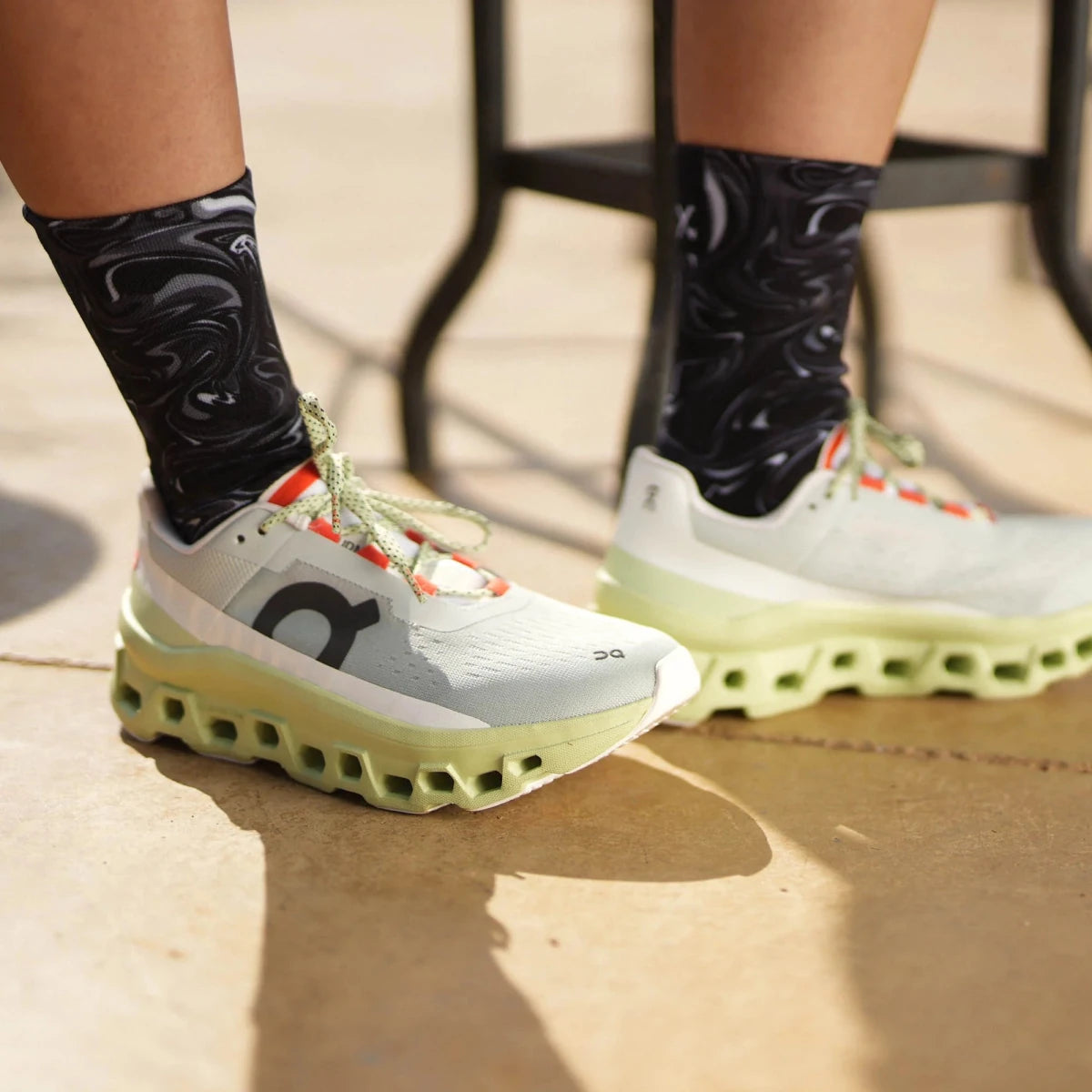 Sox Marble Black Casual Crew Socks | The Bike Affair